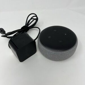 Amazon Echo Dot 3rd Gen C78MP8 Smart Speaker Alexa Charcoal Gray w/ Power